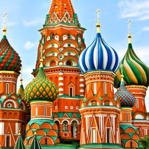 St Basils cathedral on Red Square in Moscow